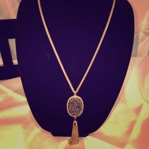 Long tassel necklace